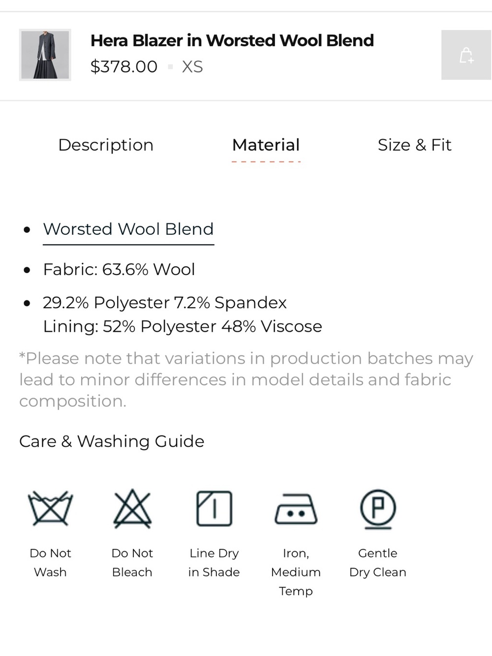 New Fabrique Hera Blazer in Worsted Wool Blend - Picture 12 of 15